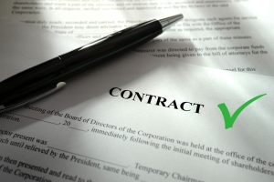 when does your business need a contract - a contract with a tick
